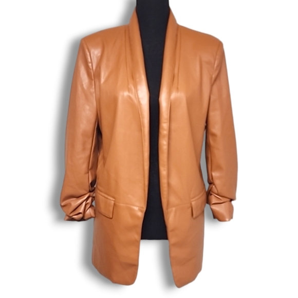 Tart Collections Jackets & Blazers - TART COLLECTIONS Faux Leather Blazer